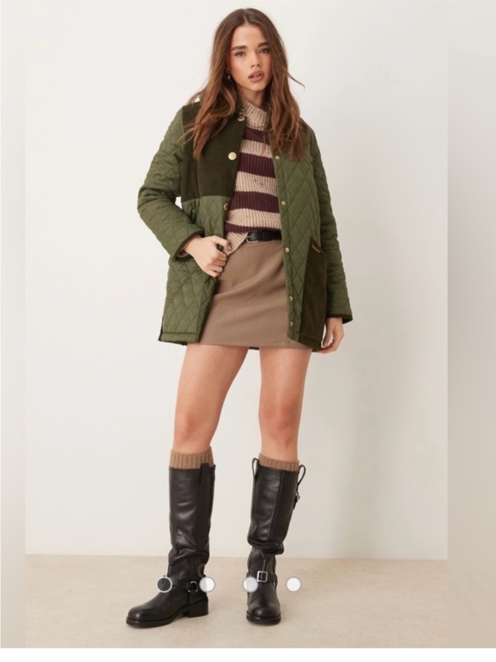 Barbour Reeth Quilt Coat UK14/US10